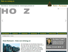Tablet Screenshot of holz-reimann.de